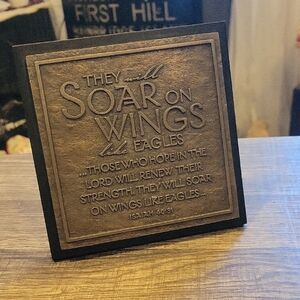 Bronze Plaque; Spiritual;NWOT